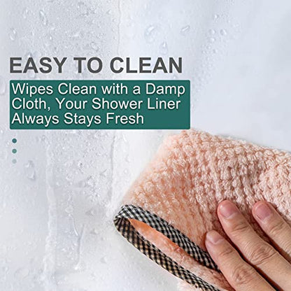 AmazerBath 78 Inch Shower Curtain Liner Clear Plastic, Long Shower Curtain Heavy Duty 8G, Premium PEVA Weighted Shower Curtains for Bathroom with 3 Big Stones and Grommets, 72x78 Inches - color: 8g Clear, size: 72"W x 78"L (Pack of 1)