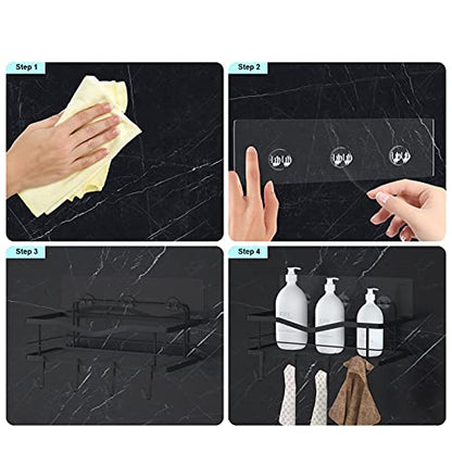 2pcs Shower Caddy Adhesive Replacement | ,Shower Shelves Adhesive Strip Pad Shower Organizer Sticker Replacement Bathroom Heavy Duty Strong Sticky Wall Adhesive