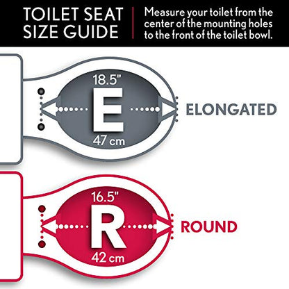 MAYFAIR Toilet Seat will Slow Close and Never Come Loose, ELONGATED, Long Lasting Plastic, White, 120SLOWE 000 - color: White, size: Elongated