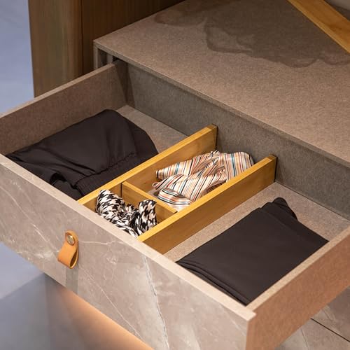 Expandable & Adjustable Drawer Organizer with 4 Dividers & 4 Inserts Storage Solution for Home Office Dresser Desk Kitchen Bedroom Closet Separator for Socks Cutlery Clothes and Accessories - size: 8 Piece