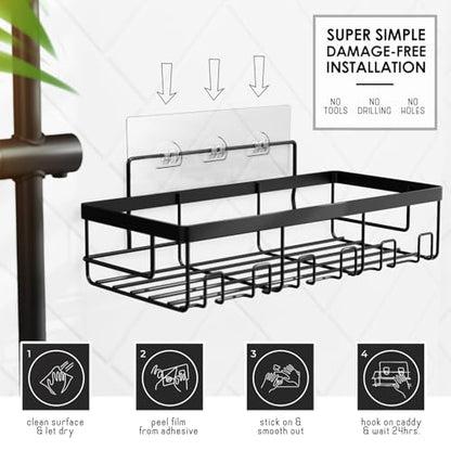 Clara Clark Bathroom Set, Shower Curtain Set and Shower Caddy Hanging | 25 Piece Sage Green Bathroom Accessories Set with Toothbrush Holder, Soap Dispenser, Soap Dish, Toilet Brush, and Trash Can - color: Sage Green, size: Complete Set + Shower Caddy