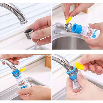 360°Rotary Faucet Spout Water Filter 3PCS Filter Sprayer Faucet Water Saving Device Pressurized Shower Faucet Accessories Home Kitchen Faucet Filter Silicone Spout Long Life