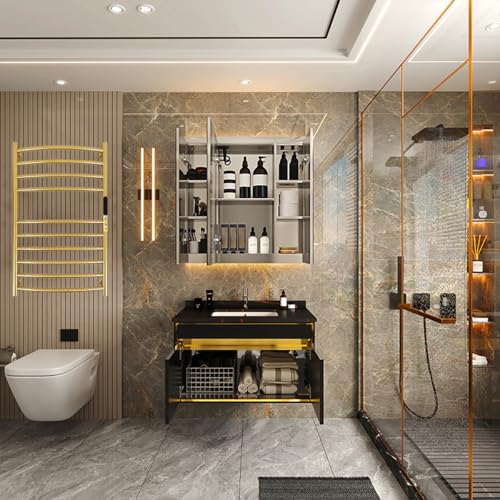 Luxury 10 Bars Gold Towel Warmer Wall Mount Electric Plug-in/Hardwired Heated Towel Rack, Heated Towel Drying Rack with Timer & Temperature Multi-Level Adjustable (Brushed Gold, 10 Bars) - color: Brushed Gold, size: 10 Bars