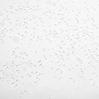 River Dream Modern Hotel Grade No Hooks Needed Shower Curtain with Snap in Liner White Standard-71 x 74"