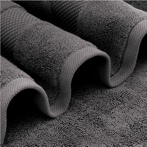 White Classic Luxury Bath Sheets Towels for Adults Extra Large | Highly Absorbent Hotel Collection | 35x70 Inch | 2 Pack (Charcoal Gray) - color: 07: Charcoal Gray