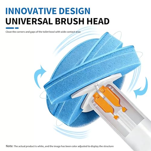 SOPAMI Disposable Toilet Brush and Holder Set with 16 Refills for Bathroom | Disposable Toilet Cleaning System,Toilet Wand Kit,Wall-Mounted or Floor-Standing Holder Toilet Cleaning Stick Touch Free