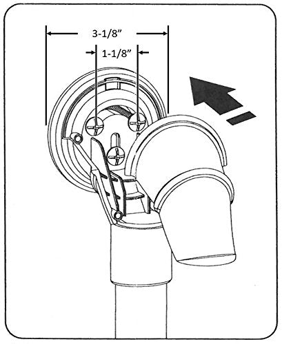 12 in MedGear Wall-Mount Bath Assisting Grab Bar, White & Includes Clip-On Shower Head Holder - color: White