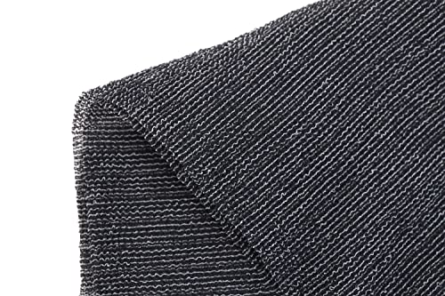Extra Rough, Exfoliating Washcloth [Made in Japan] Exfoliating Towel Special texture makes Fluffy Foam lather, Back Scrubber, Dead Skin Cell Remover [Loofah for Women and Men] (Black) - color: Black