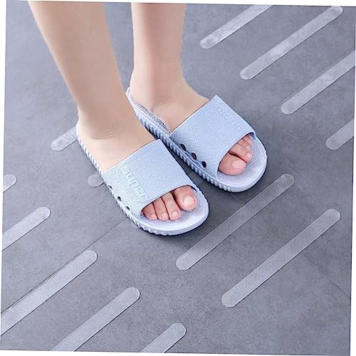 22Pcs Transparent Non Slip Bathtub Stickers Removable Skid Decals for Bathroom Safety Peva Strips for Slippery Surfaces Easy Application for Elderly