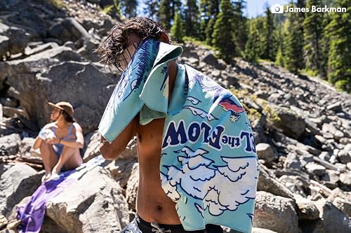 PackTowl Personal Ultralight Microfiber Camping and Travel Towel, Flow Print, Body - color: Flow Print, size: Body - 25 x 54 Inch
