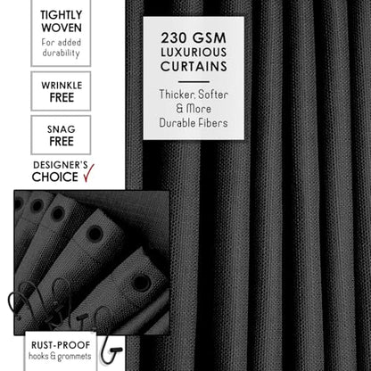 Clara Clark Black Bathroom Set - Bathroom Sets with Shower Curtain and Rugs, 21PC Bathroom Accessory Set, Shower Curtain Set with Soap Dispenser & Toothbrush Holder - color: Black, size: Complete Set + Bath Rugs