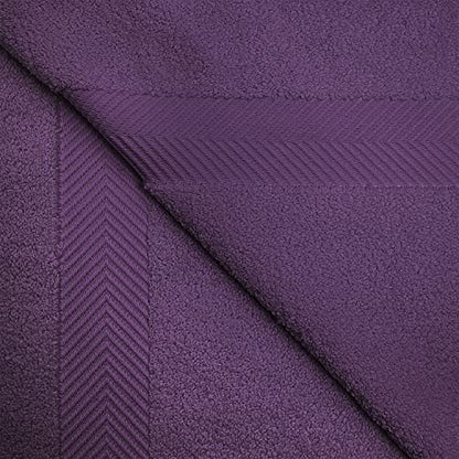 Zero-Twist Towel Collection, Luxurious Cotton Oversized Bath Sheet Towel, 34" x 68", 2-Pieces, Absorbent and Fast-Drying, Solid, Grape Seed - color: Grape Seed, size: Bath Sheet 2-Pack