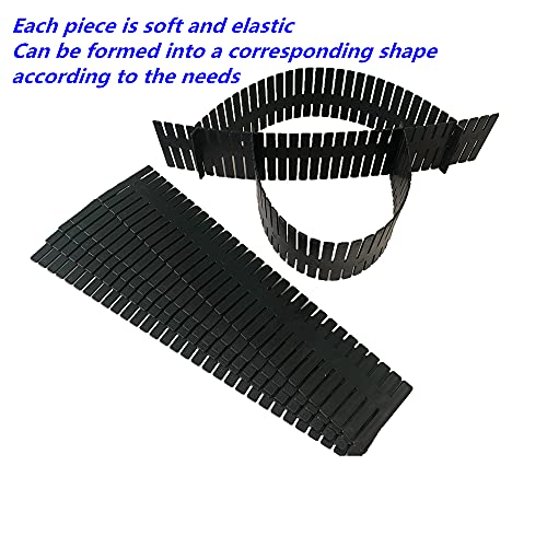 8pcs DIY Plastic Drawer Organizer Adjustable Drawer Dividers for Home Tidy Closet, Socks, Underwear, Office School Supplies, Kitchen Utensil Tools (Black) - color: Black