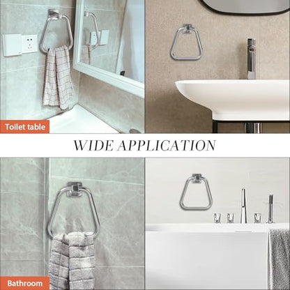 Towel Holder for Bathroom Wall Towel Ring Stainless Steel Hand Towel Holder Heavy Duty Towel Hanger for Bath, Kitchen (Brushed Nickel) - color: Brushed Nickel