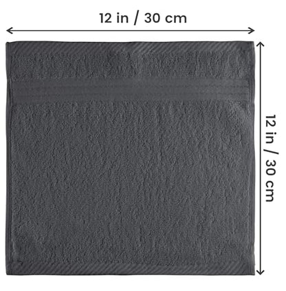 Utopia Towels 12 Pack Premium Wash Cloths, 12x12 in, 100% Cotton, Grey | Highly Absorbent Soft Feel Lightweight Washcloths - Premium Ring Spun Cotton, Ideal for Bathroom, Spa, Gym & Face - color: Grey