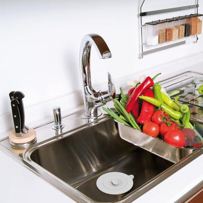 4 Pack Silicone Kitchen Sink Drain Catcher with Lid, 4.4" Top / 3" Mesh Basket, Grey Strainers for 3.1–3.9 Inch Openings, Anti-Clog Reusable Sink Stopper Covers, Odor-Proof & Easy to Clean