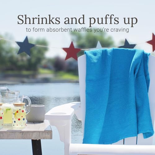 GILDEN TREE Waffle Bath Sheet Large Bath Towels Quick Dry Thin Body Towels, 40x80 Oversized Bath Towels for Adults, 2 Pack Bath Sheet Set, Classic Style (Aqua) - color: Aqua, size: Bath Sheet (2 Pack)
