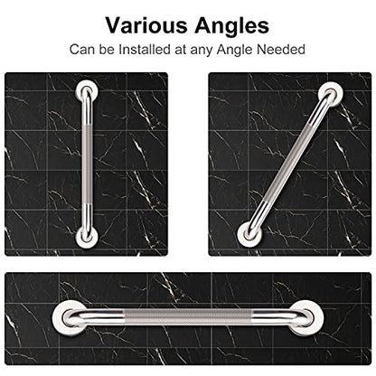 supregear Grab Bars for Bathtubs and Showers, Anti Slip Bathroom Grab Bars for Seniors, 304 Stainless Steel Safety Shower Handle, Toilet Handicap Elderly Assist Bathroom Wall Handle, 16 inch - size: 16 inch