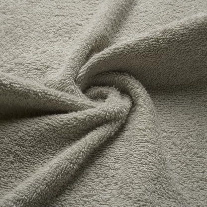 Fingertip Towel, 11x18, Terry Velour Premium Washcloths, 100% Cotton, Soft, Guest Towels, Silver Gray (Pack of 4) - color: Silver Gray