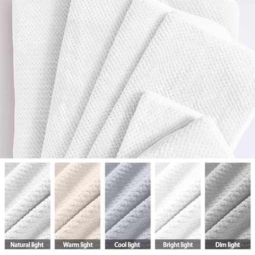 8 Piece Bath Towel Set,Extra Large Bath Sheets 35"x70"-White | Super Soft Microfiber, Lint Free & Quick Dry Towels for Bathroom,Gym,Hotel–2 Bath,2 Hair,2 Hand,2 Washcloths - color: White, size: 8Piece Towel Set