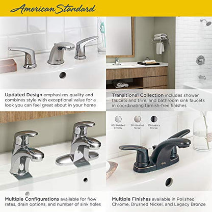 American Standard 7075200.295 Colony Pro Two-Handle Centerset Bathroom Faucet, 1.2 GPM, Satin Nickel - color: Brushed Nickel
