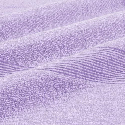 8 Piece Towel Set 100% Ring Spun Cotton, 2 Bath Towels 27x54, 2 Hand Towels 16x28 and 4 Washcloths 13x13 - Ultra Soft Highly Absorbent Machine Washable Hotel Spa Quality - Purple - color: Purple, size: 8 Piece Towel Set