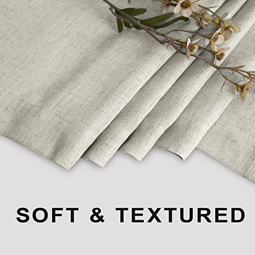 KOUFALL Linen 54x78 Inch Length Waterproof Linen Fabric Shower Curtain - color: Linen, size: 54"W x 78"L (Pack of 1)