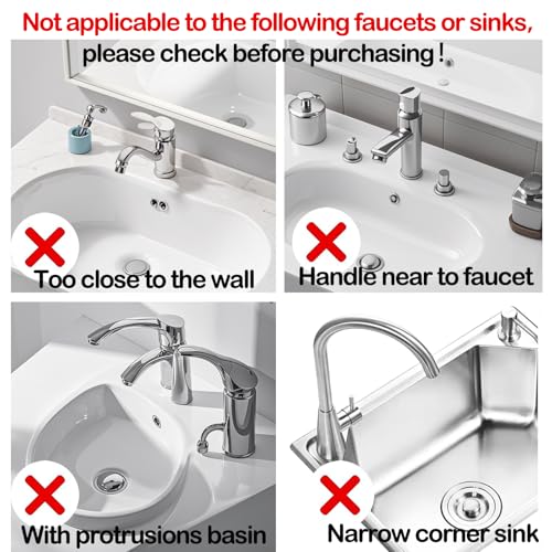 2 Pieces Black Faucet Guard & Draining Mat 8.3" Mini Splash Guard Faucet Handle Drip Catcher Tray Mat for Kitchen & Bathroom Sink Small Kitchen Sink Splash Guard for Placing Dish Soap Sponge - color: Style C Black