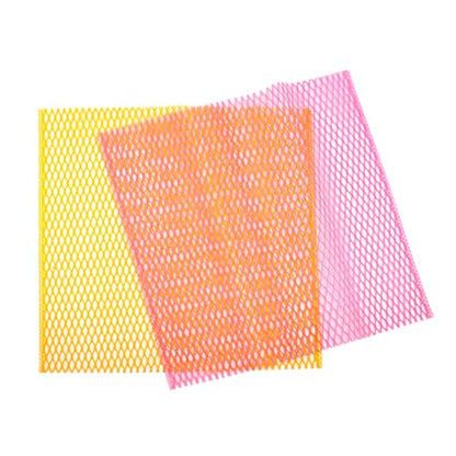 Dish Washing Net Scrubber 20pcs/ Innovative Mesh Cloth, Quick Dry - No More Sponges with Smell / 11.5 by 11.5 inches/Advanced Raw Material-Polypropylene 100% (pink10 yellow10) - color: Pink10 Yellow10