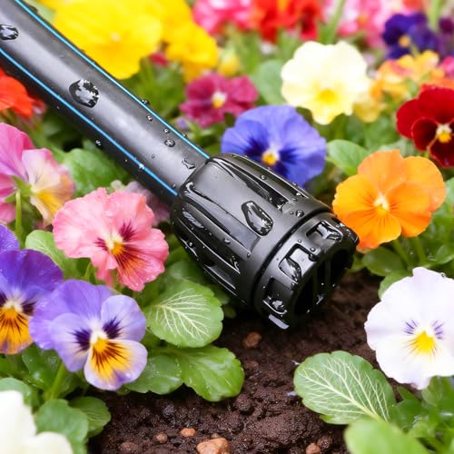13 Pcs 1/2 Inch Drip Irrigation End Plug Fittings, Drip Line Lock Nut Barbed Plug Connectors For 1/2 Inch Drip Tubing (0.60"-0.65" OD) Garden Irrigation System Anti-drop Connection Parts - size: 1/2 inch Plug