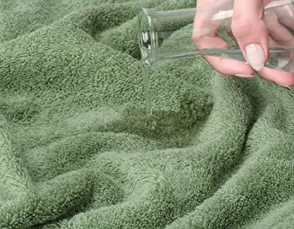American Soft Linen 100% Cotton Luxury Turkish Towels, 6 Piece Towel Set | Soft Absorbent Quick Dry OEKO Tex Standard 100 Certificated Durable Machine Washable Premium Hotel Quality - color: Sage Green