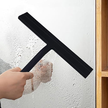 Adjustable Shower Squeegee Mounting Option Not Drill Installation for Bathroom Mirroring Window Stainless Steels Design