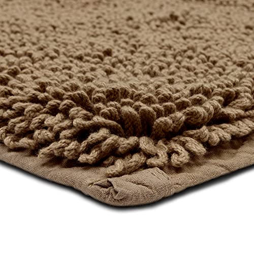 Mohawk Home Classic Cotton Ii Taupe 2' x 5' Bath Mat - color: Taupe Brown, size: 2' x 5' (Rectangular)