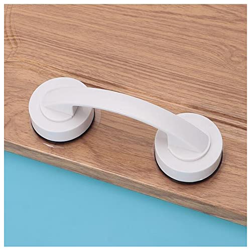 WANLIAN Powerful Suction Cup Glass Mirror Door Handle, Refrigerator Drawer Bathroom Suction Cup Wall handrail, Bathtub Shower Handle Kitchen Drawer Cabinet Handle Suction Cup (White) | Can be used for glass sliding doors, refrigerator doors, kitchen drawe