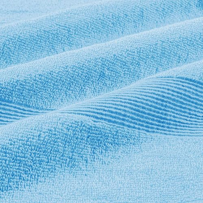 8 Piece Towel Set 100% Ring Spun Cotton, 2 Bath Towels 27x54, 2 Hand Towels 16x28 and 4 Washcloths 13x13 - Ultra Soft Highly Absorbent Machine Washable Hotel Spa Quality - Light Blue - color: Light Blue, size: 8 Piece Towel Set