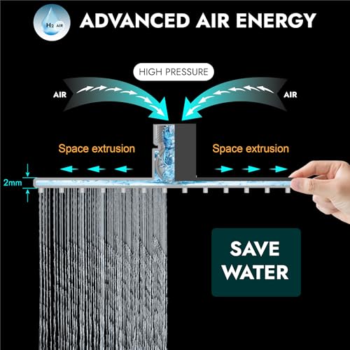 Midanya Square Rain Shower Head,High Pressure,Oil Rubbed Bronze 8 Inch | 360°Swivel,Ceiling or Wall Mount,Waterfall Full Body Coverage,Bathroom Remodel,Stainless Steel Large Rainfall Shower Head - color: Bronze, size: 8 Inch