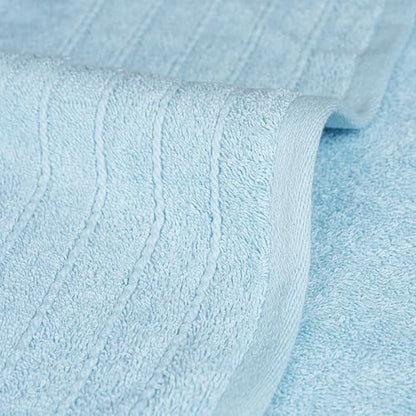 2 Piece Extra Large Bath Sheets 35 x 70 Inches, Sky Blue | 100% Cotton, Larger & Lighter Weight, Quicker to Dry, Super Soft & Absorbent, Oversized Bath Towels - color: Sky Blue