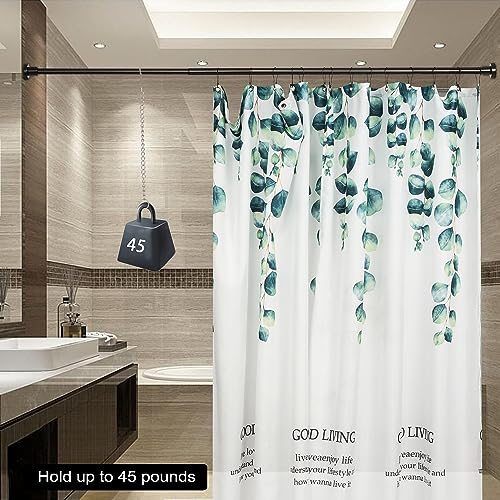 Heavy Duty Shower Rod, Adjustable Shower Curtain Rod, Expandable 47-84 Inch, Permanent Mount Shower Rod, Never Rust Stainless Steel For Window Curtain and Closet, Oil Rubbed Bronze - color: OIL RUBBED BRONZE