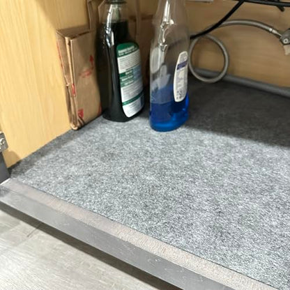 Under Sink Mat Absorbent Cut to Fit Cabinet Liner