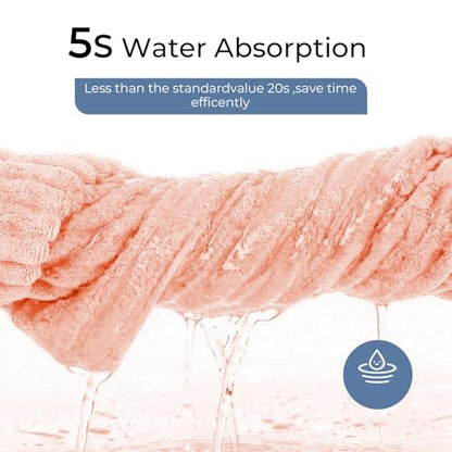 ZVH Hand Towels for Bathroom 6pcs 14X29.5inch,Quick Dry Microfiber,Super Soft,Hand Towels with Hanging Loops for Spa,Kitchen,Hotel (Pink, Set of 6) - color: Pink