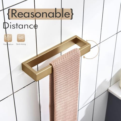 KOKOSIRI Towel Ring Wall Mount Hand Towel Racks 9-Inch Kitchen Holder Bathroom Hardware Champagne Bronze Stainless Steel, 2 Pack B4008CPG-L9-P2 - color: Champagne Bronze, size: 2 Pack