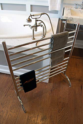 Amba SAFSP-33 Solo 33" Freestanding 10 Bar Towel Warmer in Polished - color: Polished
