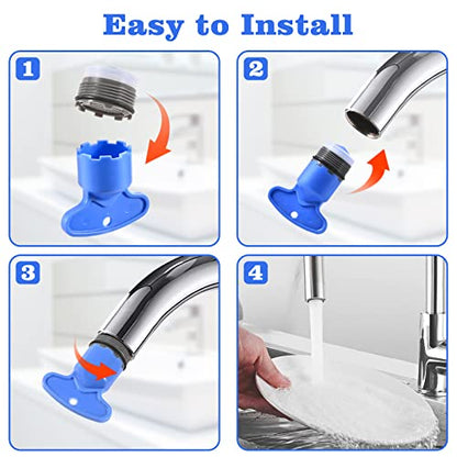 Faucet Aerator M18.5, WeeVeni 6PCS Aerator Replacement for Sink Faucet Flow Restrictor, Kitchen Bathroom Sink Aerators with Key Removal Wrench Tool - style: 18.5MM