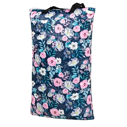 wegreeco Reusable Hanging Wet Dry Cloth Diaper Bag (Flower-1) - color: Flower-1