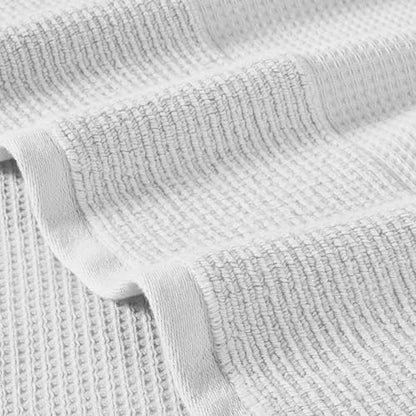 Modern Threads Waffle-Rib 6-Piece Towel Set – Premium Cotton Bath Towels, Ultra-Absorbent & Soft, Elegant Waffle Texture for Bathroom & Spa, White - color: White