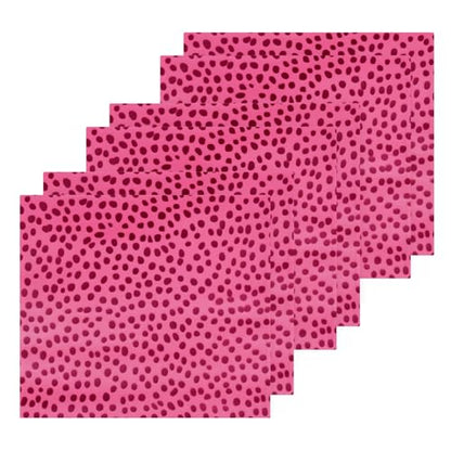 Kigai Pink Leopard Print Washcloths, Soft and Absorbent Cotton Towel, 2 Pack 12 X 12 Inches Premium Quick Dry Face Towel