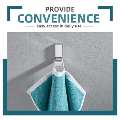 Angle Simple Towel Hook Polished Chrome, Bathroom Coat Robe Holder | Solid SUS304 Stainless Steel, L Shape Compact Wall Hook for Dishtowel Hat Umbrella Bag Shirt, Screw Mount - color: Polished Chrome, size: 1 Pack