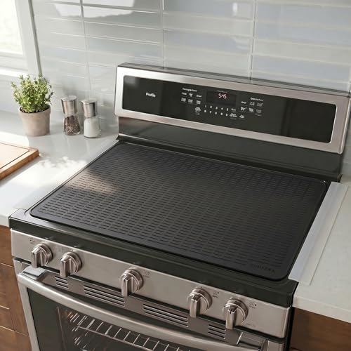 Silicone Stove Gap Covers with Stainless Steel, Oven Gap Filler Seals Gaps Between Stovetop and Counter, Stove Gap Guards Range Trim Kit, Easy to Clean Stove Gap Guard (Clear 2 Pack,21") - color: Clear, size: 21 inches