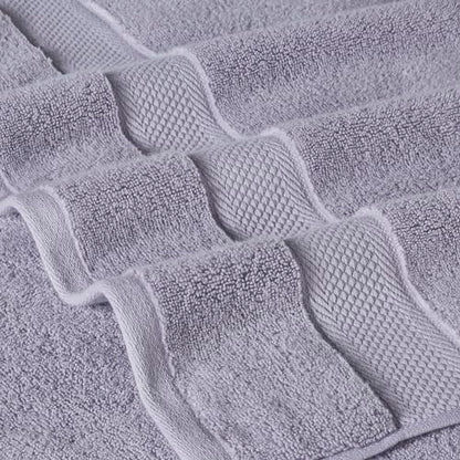 Modern Threads Luxury 6-Piece Quick-Dry Towel Set – Plush & Ultra-Absorbent for Spa-Like Experience, Lilac - color: Lilac