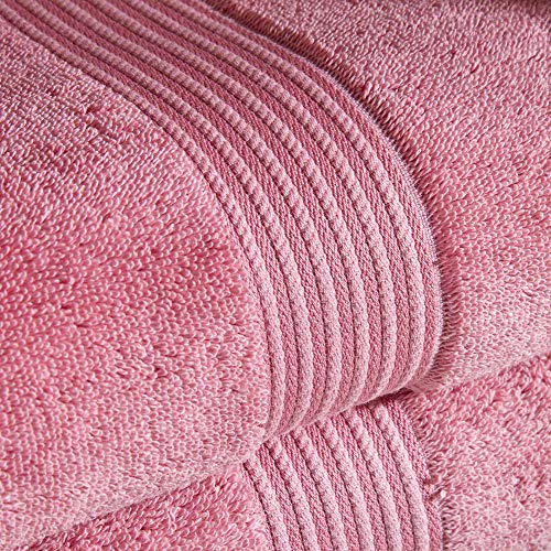 Christy Supreme Hygro 4 Piece Wash Cloth Set |100% Supima Cotton | Blush Pink - color: Blush, size: 4 Wash Cloths Set